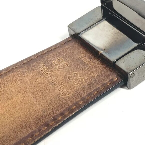 Berluti reversible calligraphic logo Accessories belt Leather Beige main image 5